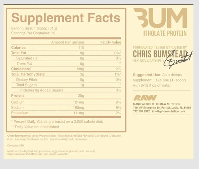 Itholate Protein 5 Lb - CBUM Aislado de Suero Chris Bumstead 25g