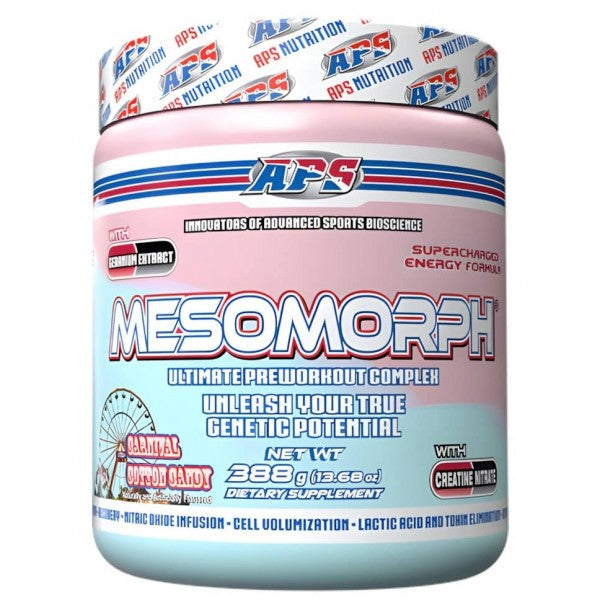Aps Mesomorph 388g - APS 25 Servicios Rey Pre-Entreno Libre Gluten Vegano