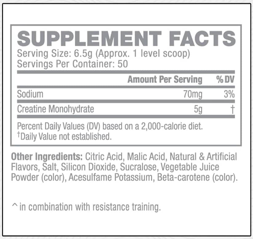 COR-Performance Creatine Flavored 50 Servings - 5g Micronizada Sabores