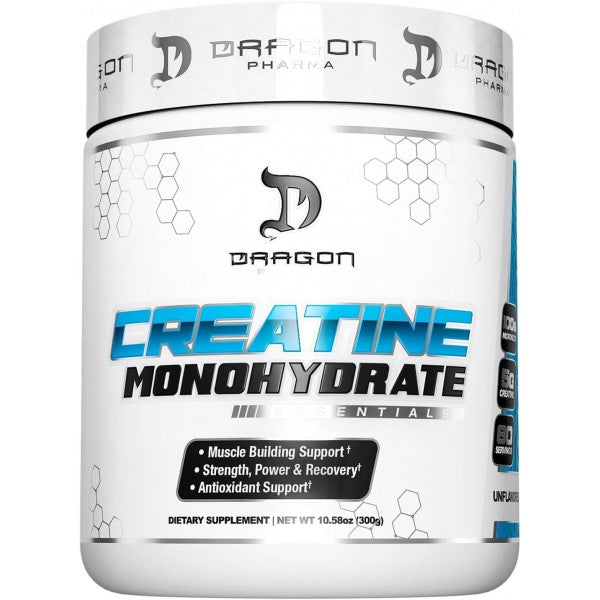 Creatine Monohydrate 300 Gr - Dragon Pharma 5g Puro Más Vendido