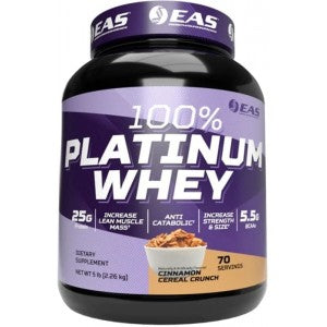 EAS 100% Platinum Whey 5 Lb  | Proteína Hidrolizada y Aislada de Suero