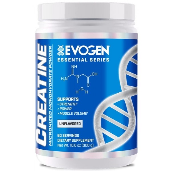 Creatine 300 Gr - Evogen Sin Sabor 60 Servicios Crecimiento Muscular