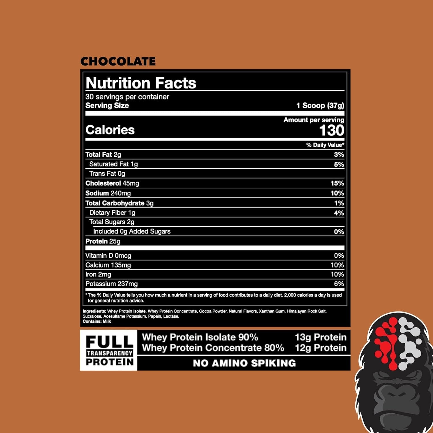 Gorilla Mode Protein Premium 2.3 Lbs – Proteína de Suero de Alta Calidad