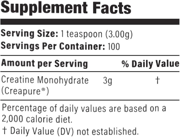 Creatine Monohydrate Creapure 300 Gr - Micronizada Pura 100% Sin Aditivos