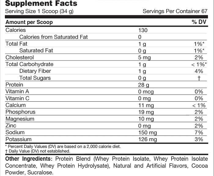 Isolate Zero 5 Lb - Proteína Whey Isolate Sin Azúcar, Grasa ni Lactosa