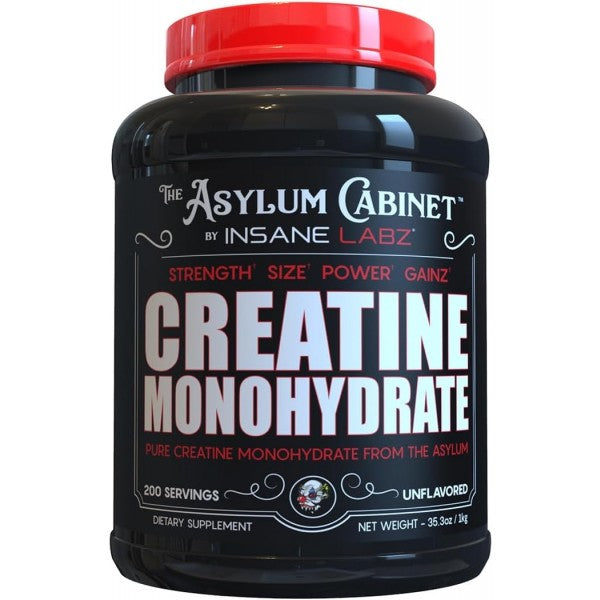 Creatine Monohydrate 300 Gr - Insane Labz 5g Sin Sabor 60 Porciones