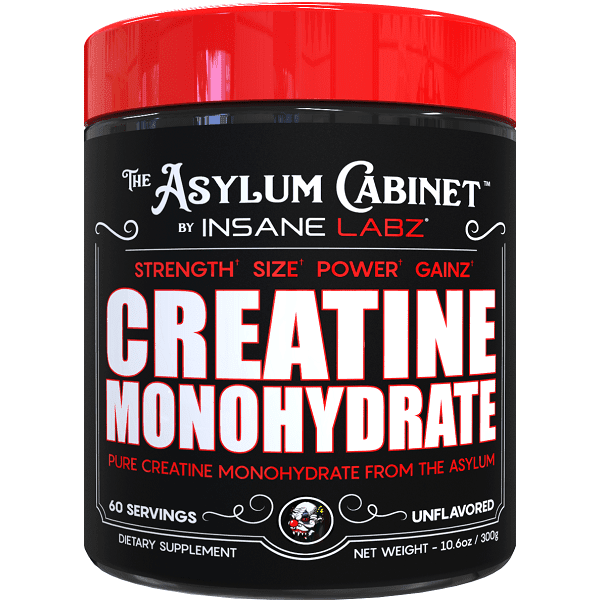 Creatine Monohydrate 300 Gr - Insane Labz 5g Sin Sabor 60 Porciones