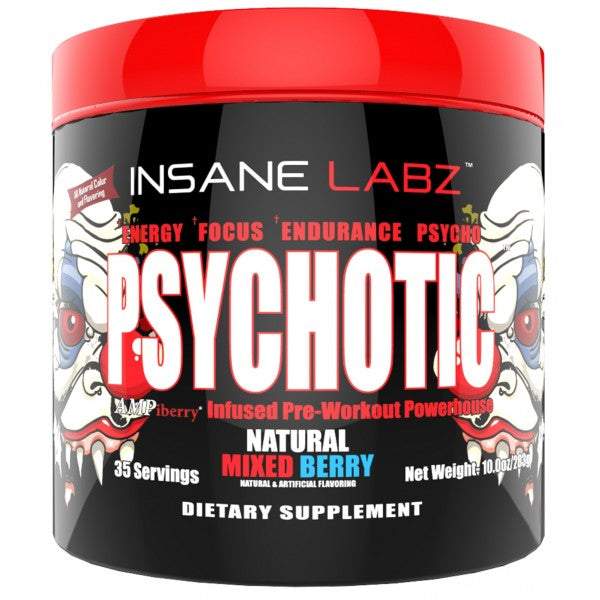 Psychotic 205 Gr - Insane Labz Pre Entreno Sandía 35 Servicios