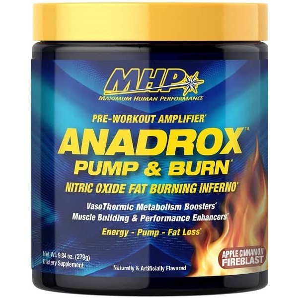 Pre Entreno Mhp Anadrox 224 Cápsulas - Termogénico Energía Rendimiento