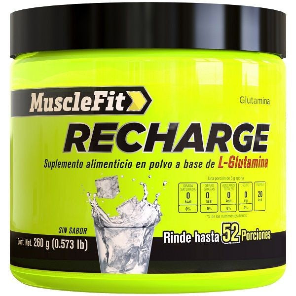 Recharge L-Glutamina 260 Gr - Suplemento Nutrición Balanceada Calidad Vida