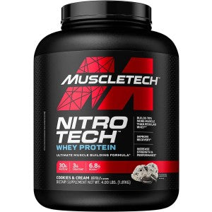 MuscleTech Nitro-Tech Whey Protein 4 Lb – Fórmula Avanzada con Creatina