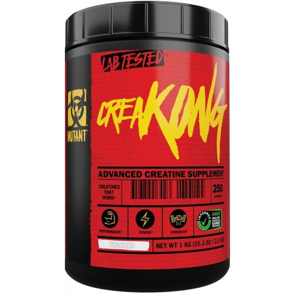 Creakong - Creatina Mutant Creapure 4g 75 Servicios Libre de Lactosa