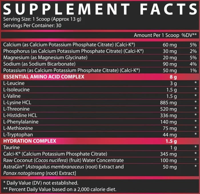 EAA + Hydration 30 Servings - Nutrex Supercombustible Agua Coco Albion