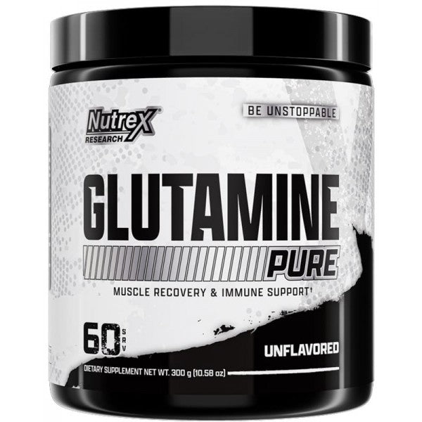 Glutamine Pure 300 Gr - Nutrex Drive Sin Sabor Evita Catabolismo Nocturno
