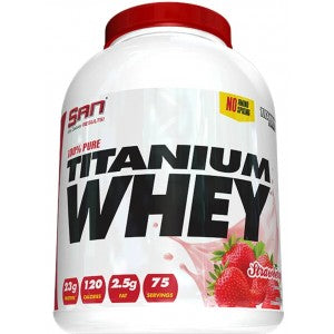 SAN Nutrition 100% Pure Titanium Whey 5 lb – 23g Proteína por Porción