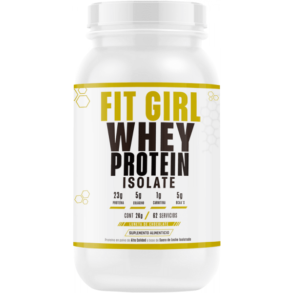 Fit Girl Whey Protein Isolate 2kg - Proteína Aislada Premium para Mujeres