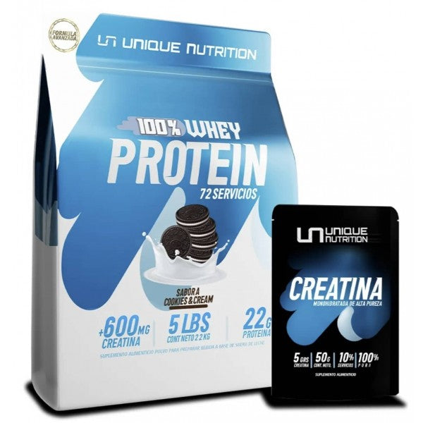 Combo 100% Whey Protein + Creatina Monohidratada – Unique Nutrition
