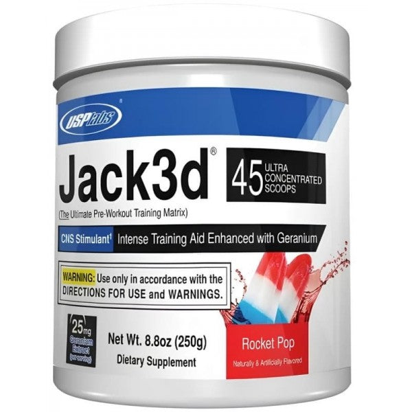 Pre Entrenamiento Usplabs Jack3d 150g - Ponche Frutas Libre Gluten Vegano