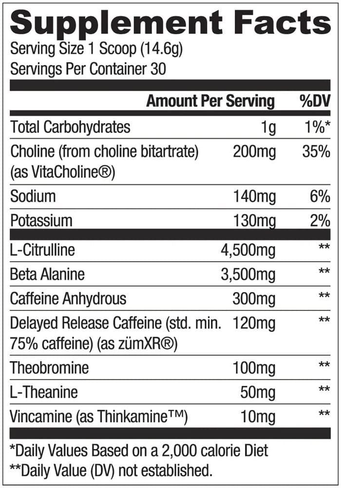 Loaded Pre 30 Servings - RYSE Fórmula Avanzada L-Citrulina Thinkamine ZumXR