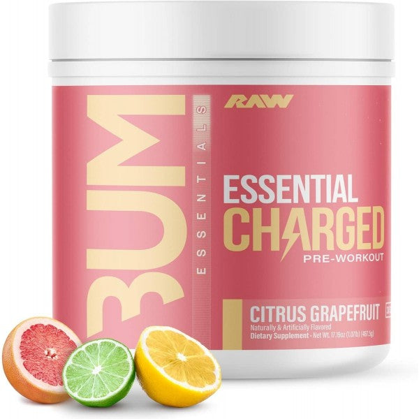Essential Charged Pre-Workout 25 Servings - RAW NUTRITION CBUM Sour Watermelon