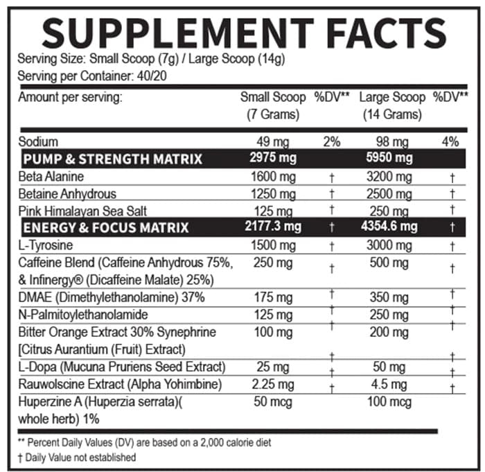 Venom Inferno 40 Servings - Dragon Pharma Brazo Limón Intensidad Energía