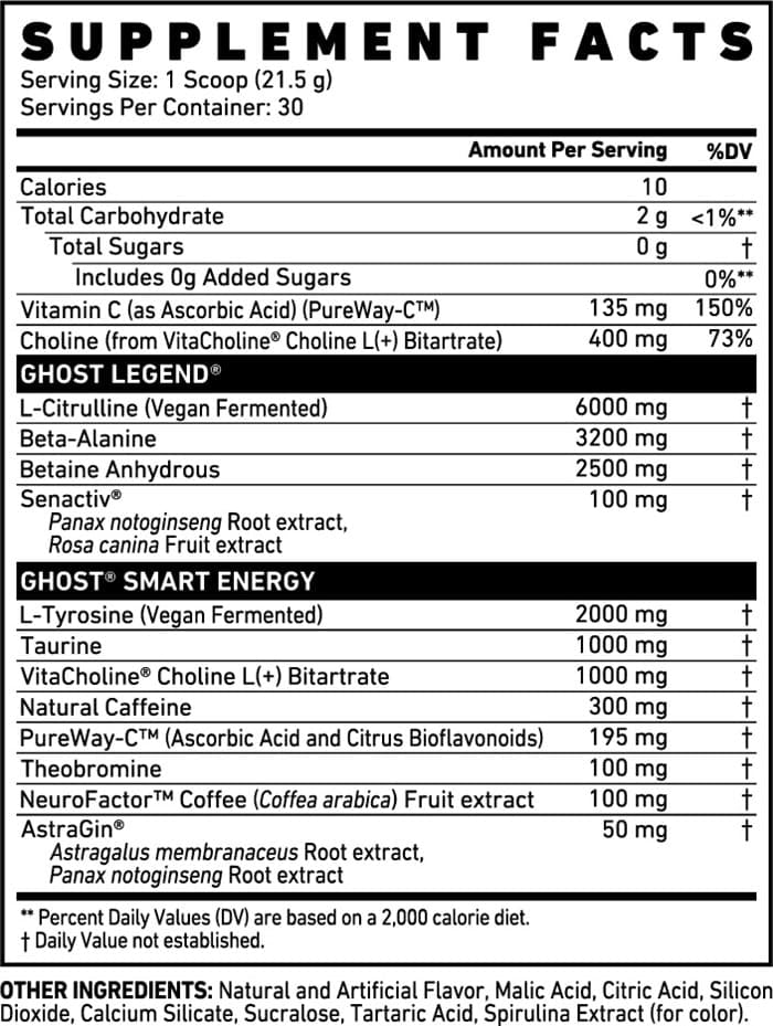 Legend 30 Servings Ghost 420g - GHOST LEGEND V3 Welchs Grape Sin Lactosa