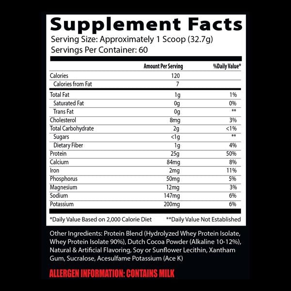 Insane ISO 3.9 Lb - Proteína Hidrolizada Sabor Vainilla 60 Servicios