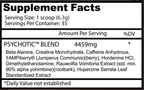 Psychotic 205 Gr - Insane Labz Pre Entreno Sandía 35 Servicios