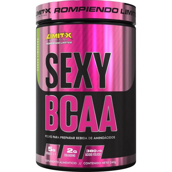 Sexy BCAA's 240 Gr - Limit X Nutrition Colágeno Ácido Fólico Mujeres