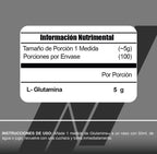 Glutamine 500 Gr - L-Glutamina Micronizada Glutamine+ Recuperación Óptima