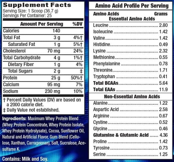 MHP Maximum Whey 5 Lbs – Proteína Premium para Masa Muscular y Recuperación