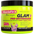 Glam 300 Gr - MUSCLEFIT Pre-Entrenador 30 Servicios Mora Azul Vitaminas Minerales