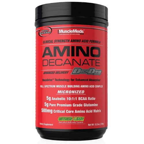 Amino Decanate 360 Gr - MuscleMeds 30 Servicios BCAA 10:1:1 19 Aminoácidos