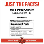 Glutamine Decanate 300 Gr - MuscleMeds 60 Porciones Sin Sabor Sin Lactosa