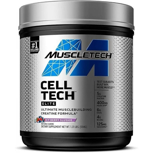 Cell-Tech Elite 591 Gr - MuscleTech Creatina 90% Más Masa Muscular
