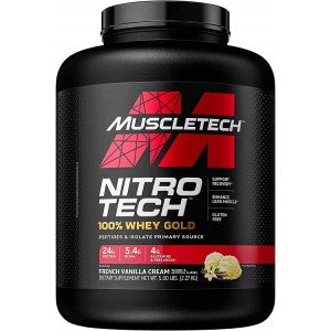 Muscletech Nitro-Tech 100% Whey Gold 5lb – 24g Proteína Ultra Premium