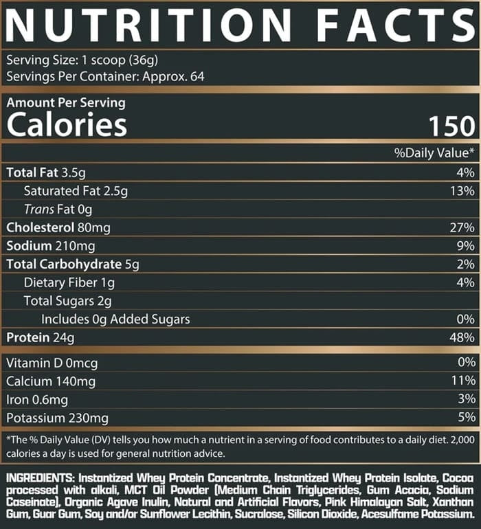 Proteína Nutrex Warrior Premium 100% Whey 5 Lb – 64 Porciones