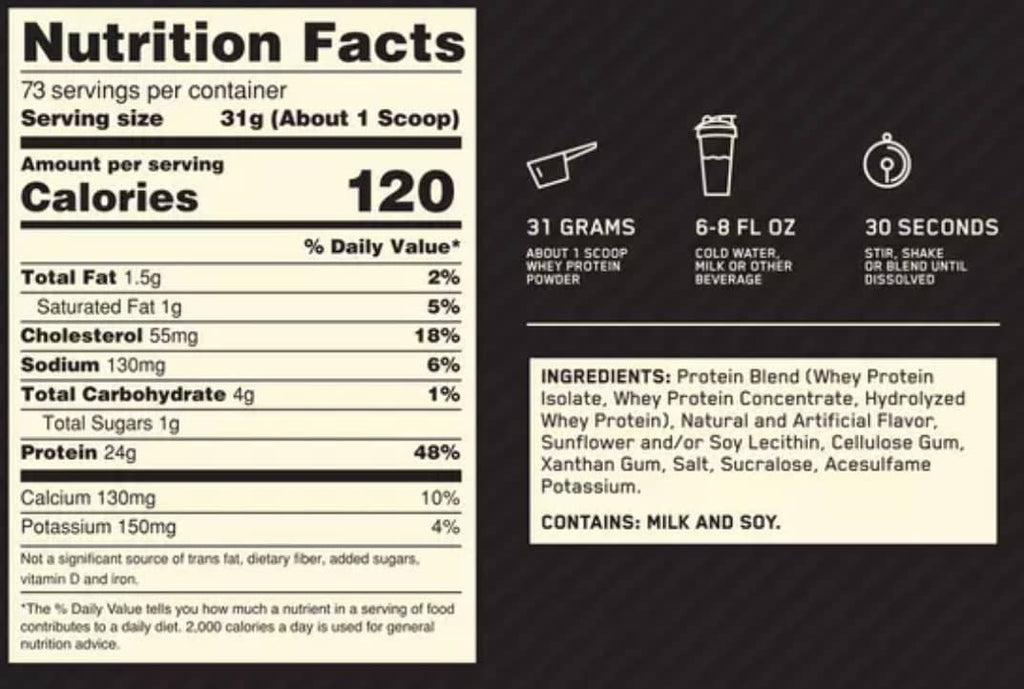 Optimum Nutrition Gold Standard 100% Whey 5 lb