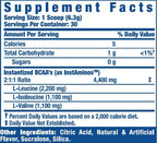BCAA XS Powder 30 Servings - Ronnie Coleman 6.3g Solo 5 Calorías Sin Gluten