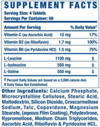 BCAA XS 200 Tabletas - Ronnie Coleman 2.2g Aminoácidos Vitaminas B2 B6 C