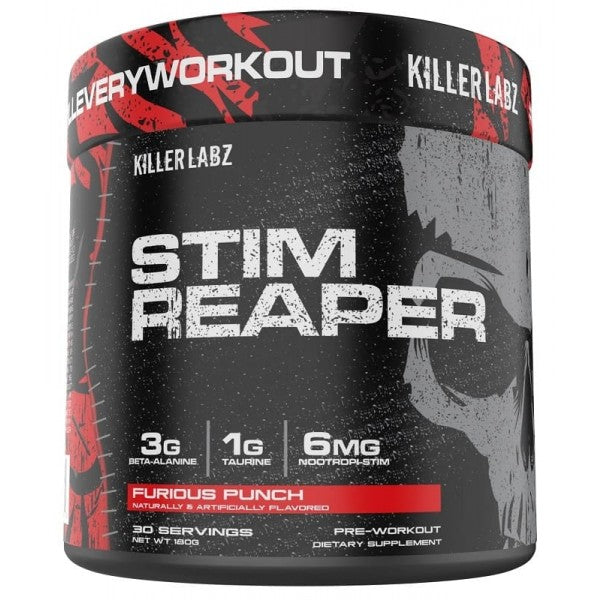 Stim Reaper 30 Servings - Killer Performance Energy Nootropic Matrix Pre-Entreno