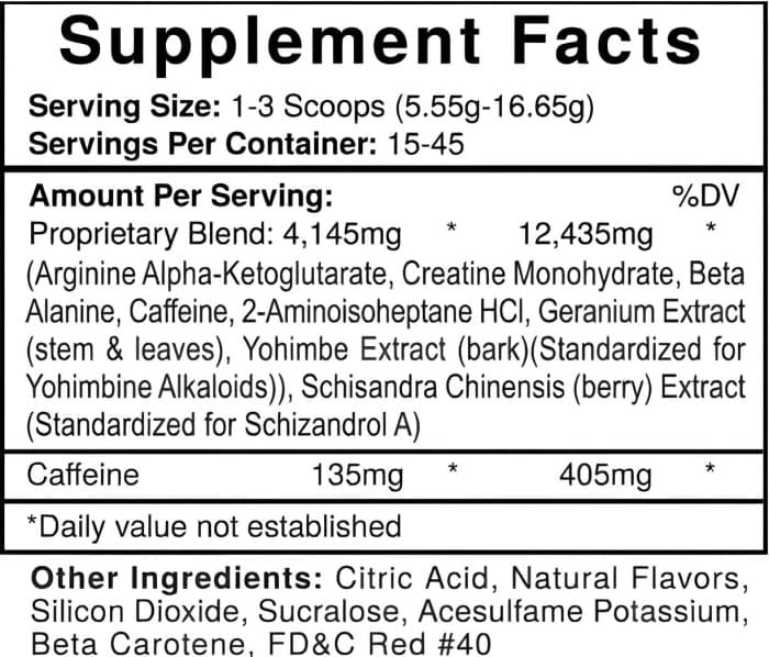 Pre Entrenamiento Usplabs Jack3d 150g - Ponche Frutas Libre Gluten Vegano